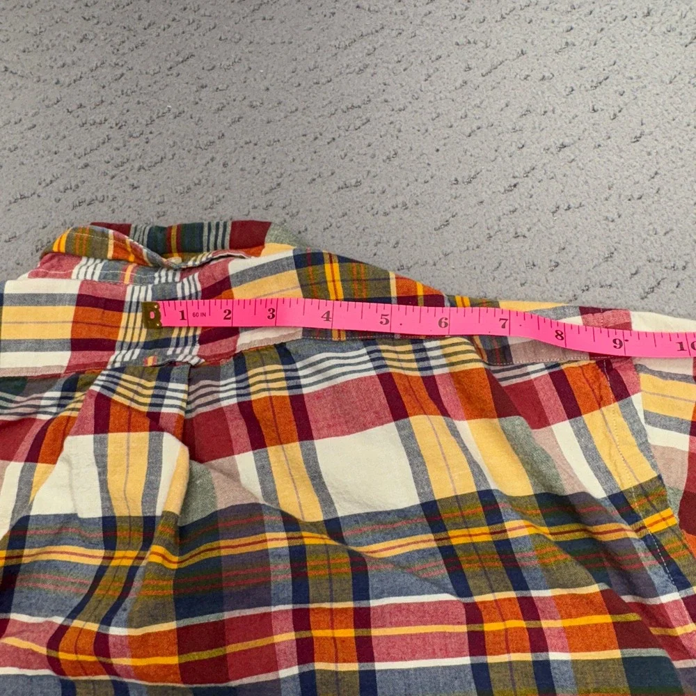 Vintage Polo Ralph Lauren Shirt Mens Large Blue Red Plaid Button Down Casual 90s